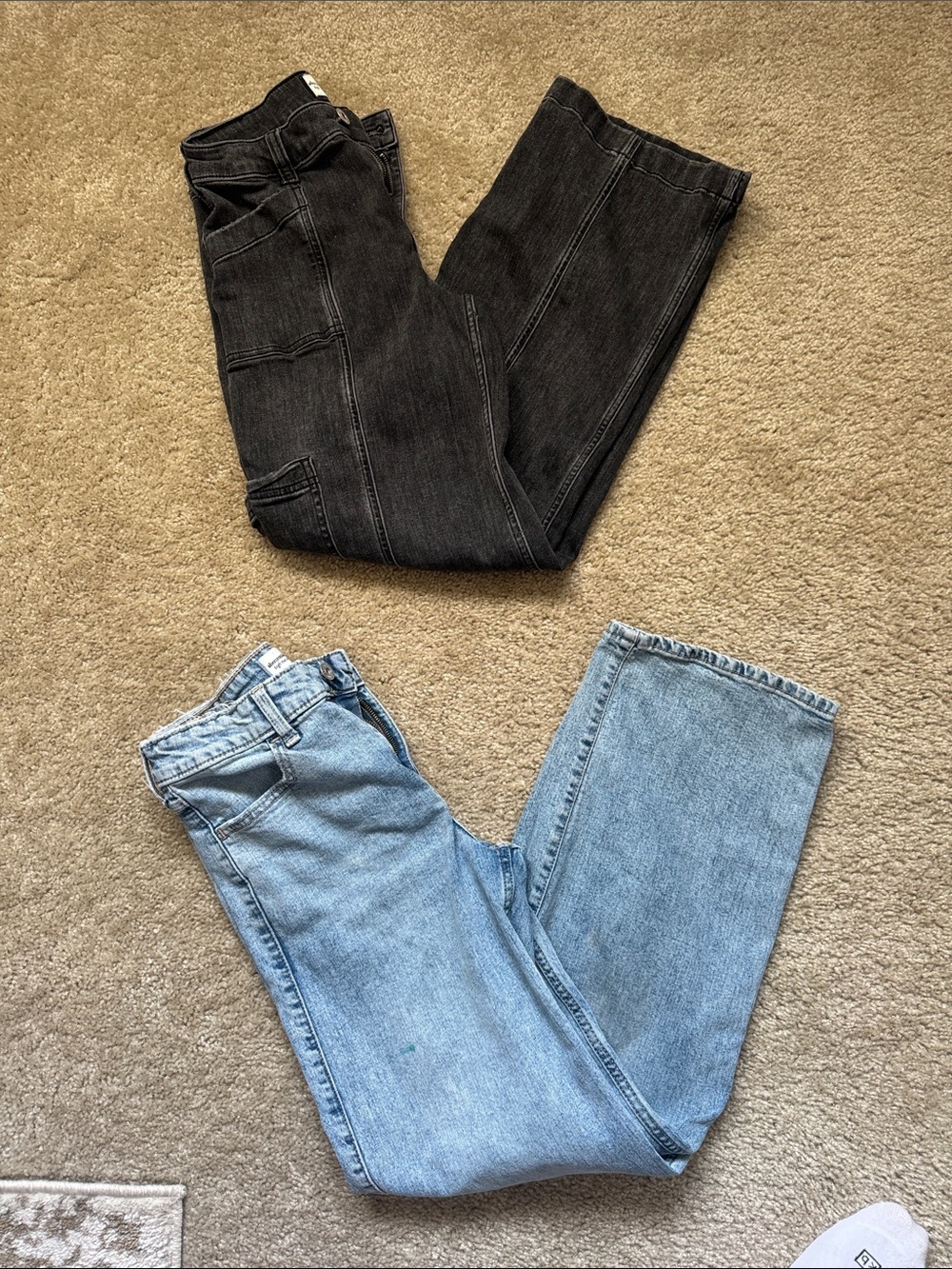 Abercrombie kids 11/12 high rise wide leg bundle